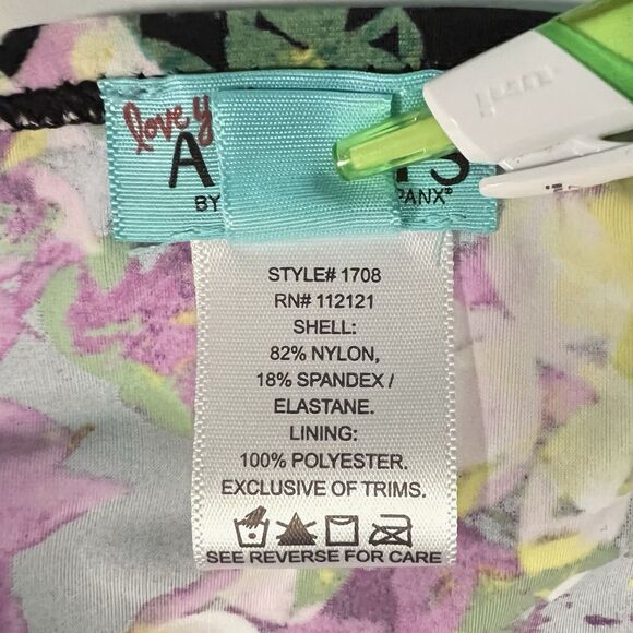 Love your Assets SARAH Blakely Halter Tie Tankini Swim Top Size Small Floral - Picture 5 of 13